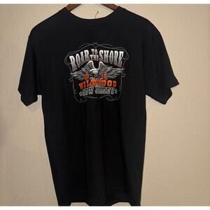 👕 Hot Leathers "Roar to the Shore" Wildwood NJ Black T-Shirt Size Medium